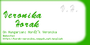 veronika horak business card